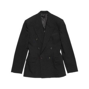 Acne Studios Double-Breasted Black Blazer With Pinstripe Pattern - NWT